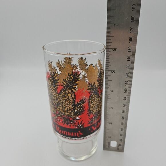 Vintage Noble Roman's Pizza Glass Cup Mug 6 1/4" - Picture 4 of 4
